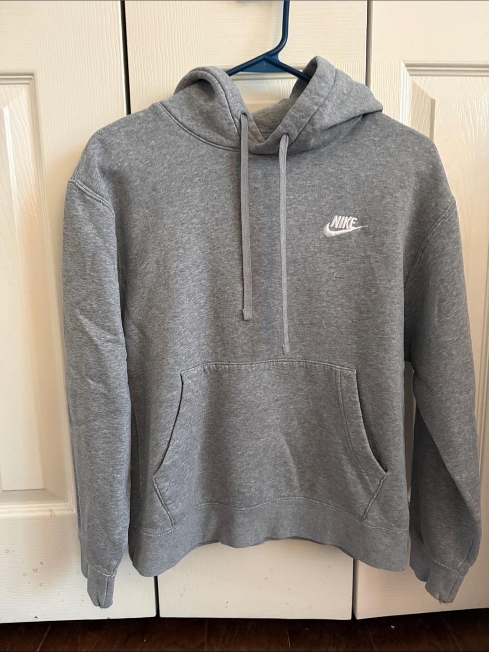 Nike Gray Hooded Pullover Sweatshirt